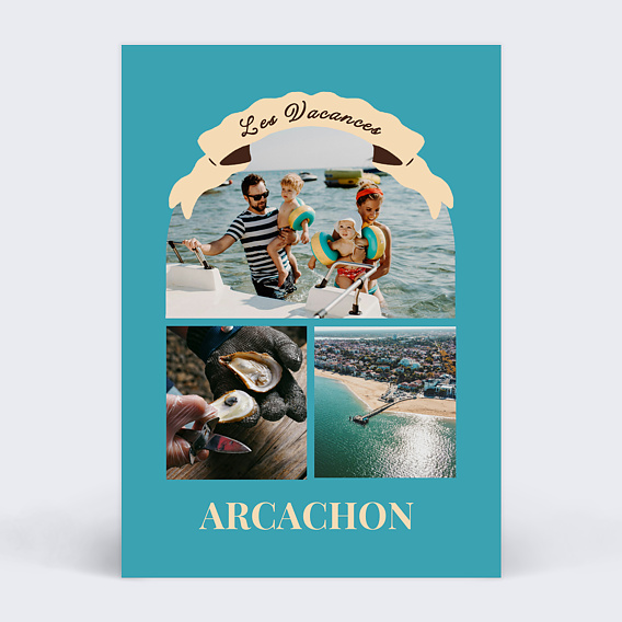 Carte postale Bandeau Vacances