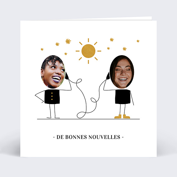 Carte postale Bonnes Nouvelles