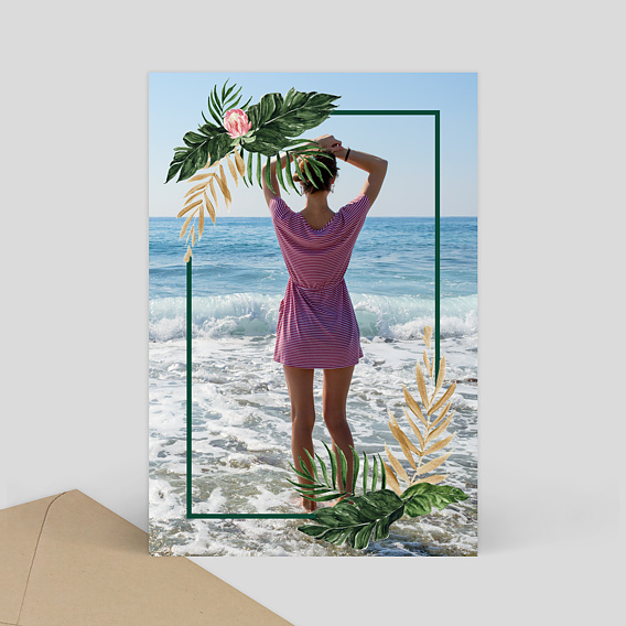 Carte Postale Cadre Tropical