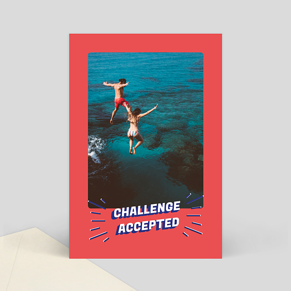 Carte Postale Challenge Accepted