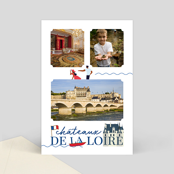 Carte Postale Châteaux de la Loire