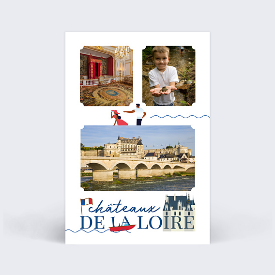 Carte Postale Châteaux de la Loire