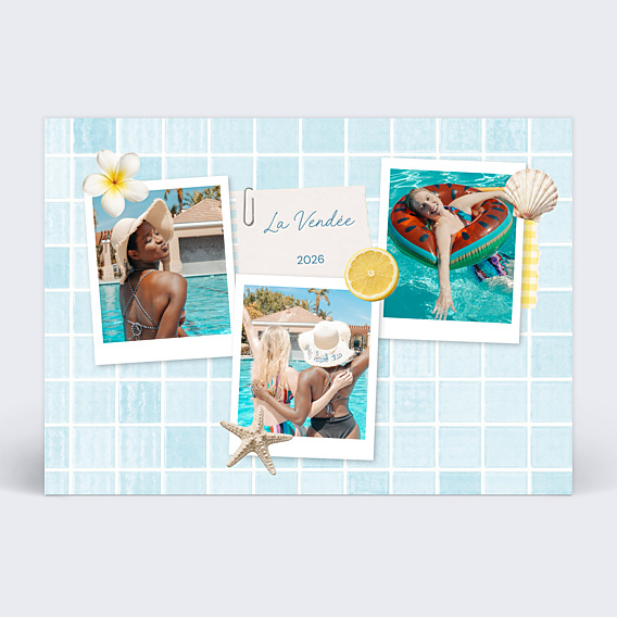Carte Postale Collage souvenirs