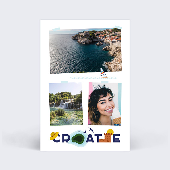 Carte Postale Croatie