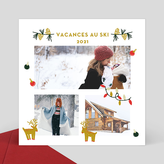 Carte Postale Décorations de Noël