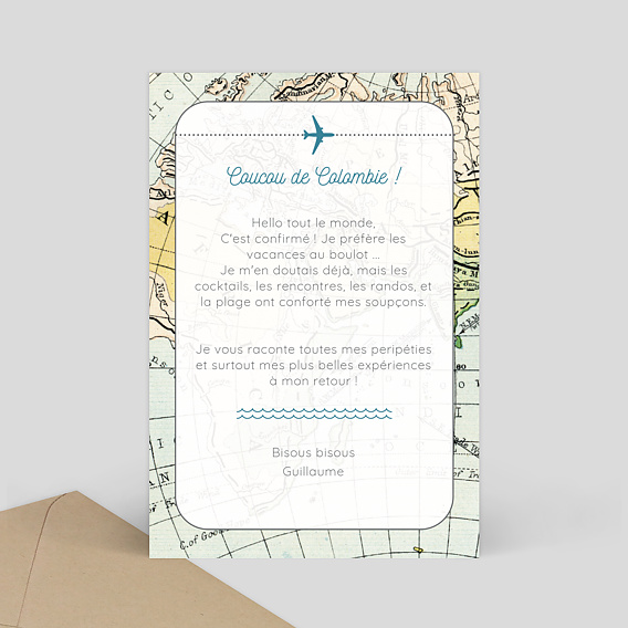 Carte Postale Destination Bonheur