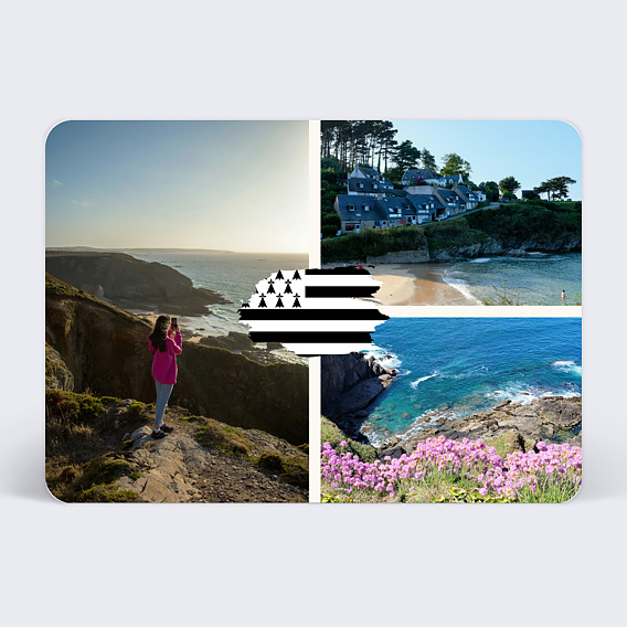 Carte postale Drapeau Bretagne