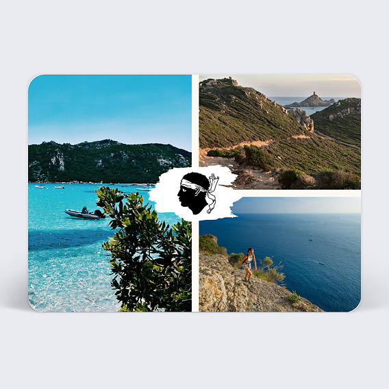 Carte postale Drapeau Corse