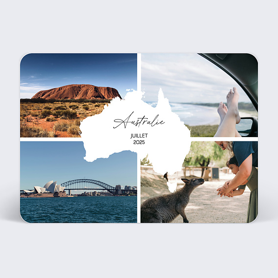 Carte postale Étiquette Australie
