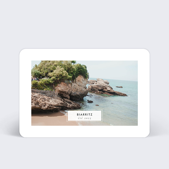 Carte postale Etiquette Editorial