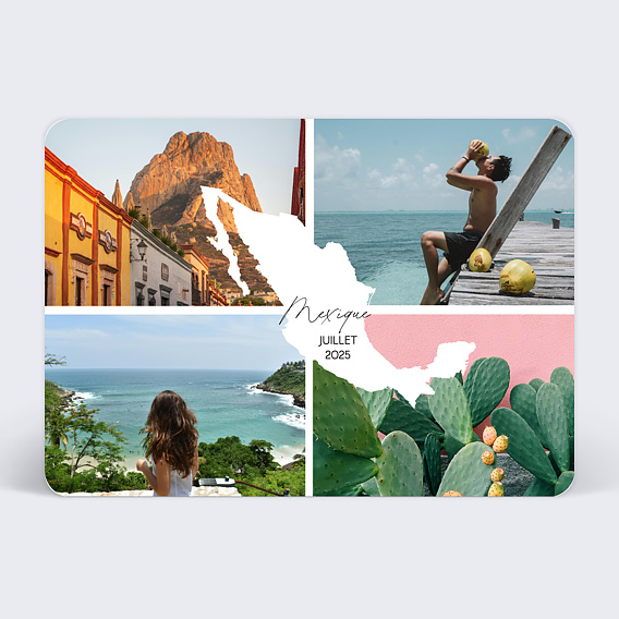 Carte postale Étiquette Mexique
