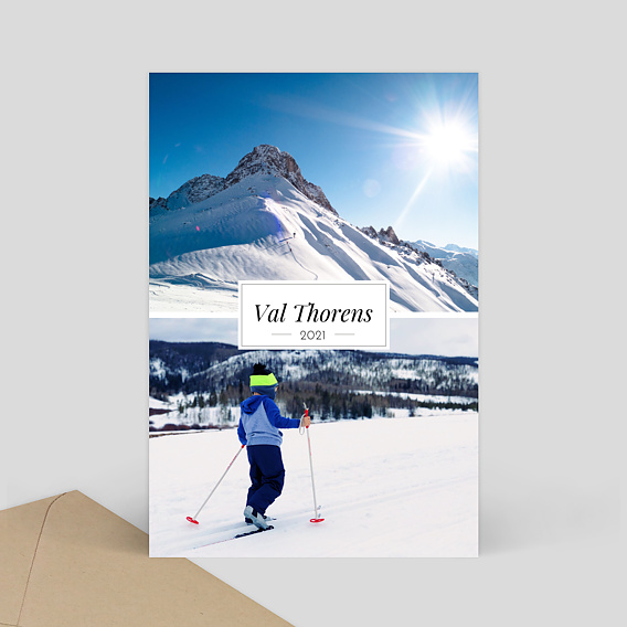 Carte Postale Etiquette Montagne