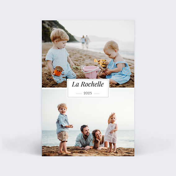 Carte postale Etiquette