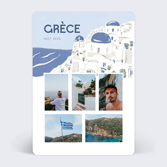 Carte Postale Grèce Illustrée