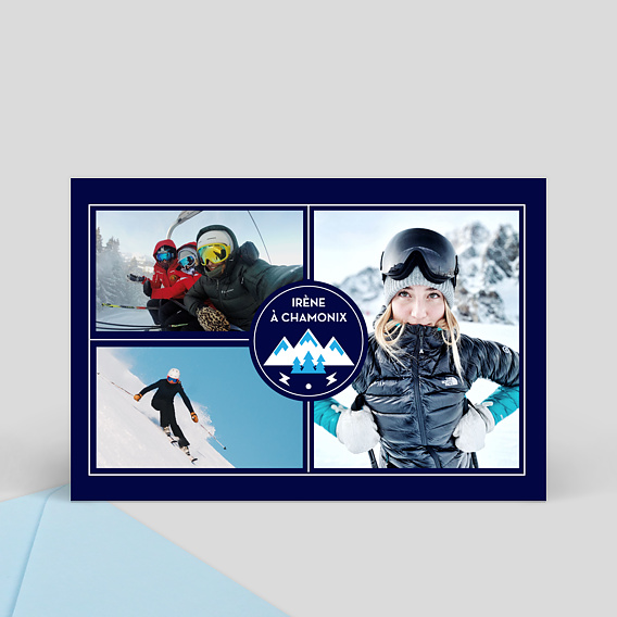 Carte Postale Hiver Blason