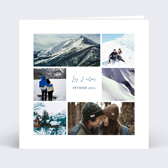 Carte postale Hiver Chic