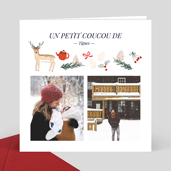 Carte Postale Hiver Fin d'année