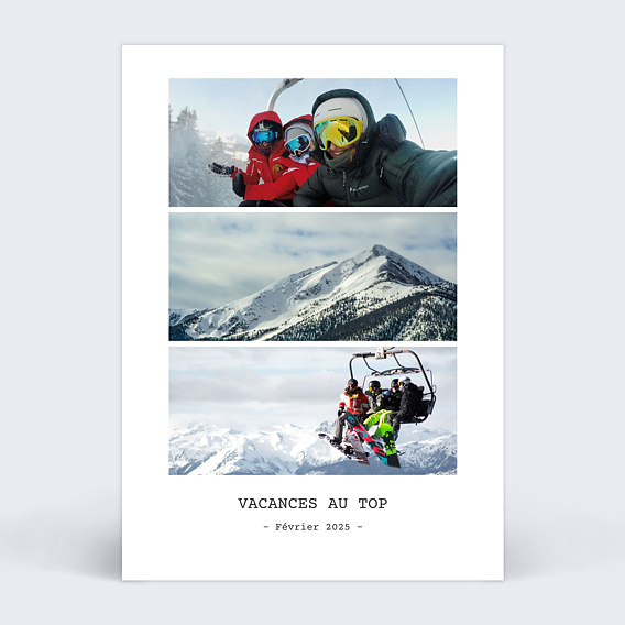 Carte Postale Hiver Polaro�d Simple III