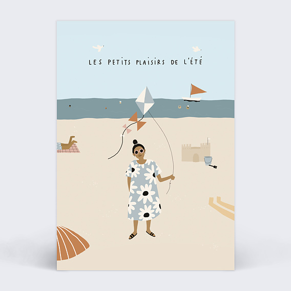 Carte postale Jennifer Bouron x Popcarte - Petits Plaisirs