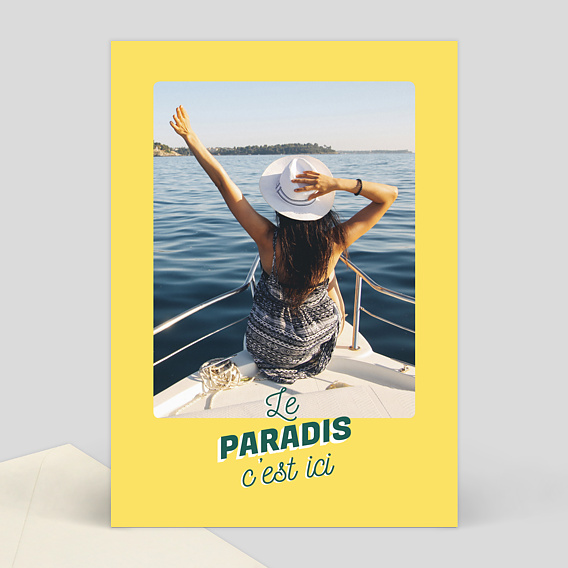 Carte Postale Le paradis c'est ici