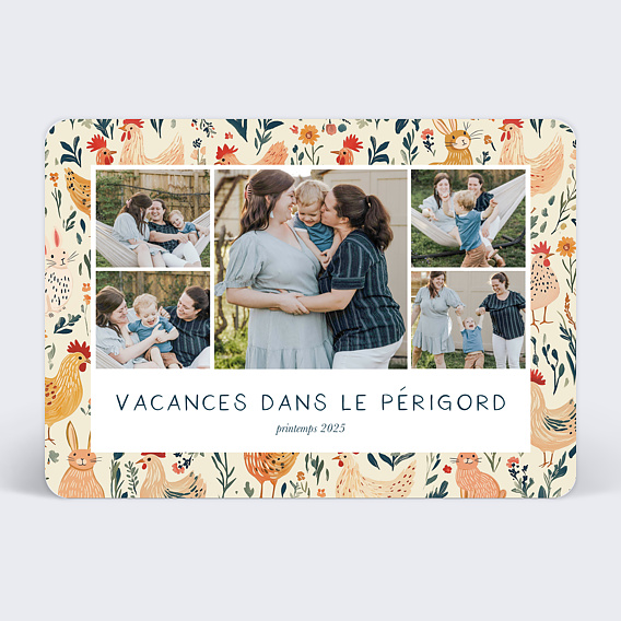 Carte postale Liberty Campagne
