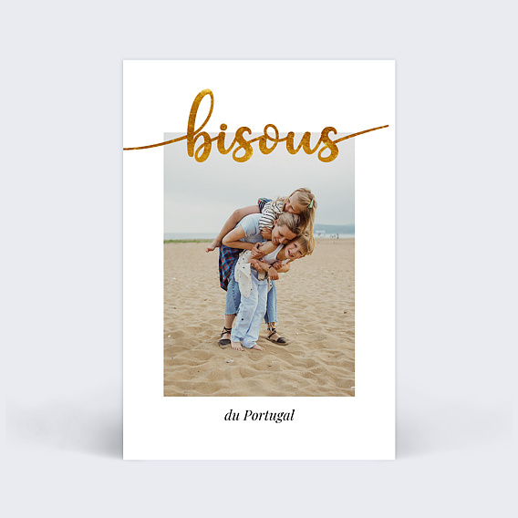 Carte postale Ligne Ocre