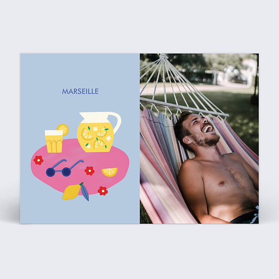 Carte postale Marylou Chalon x Popcarte - Limonade