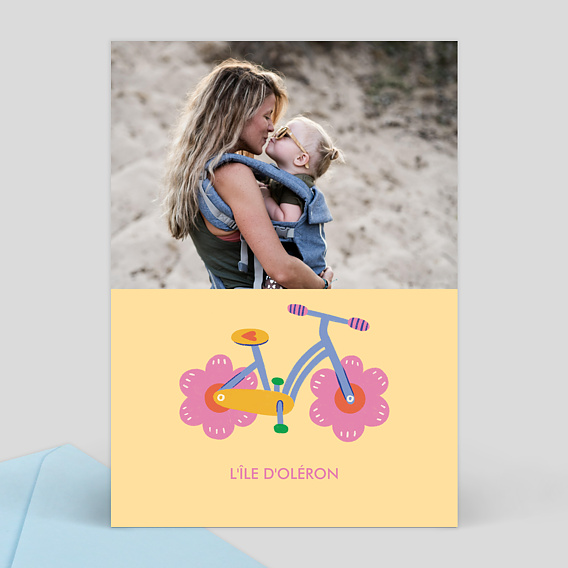 Carte Postale Marylou Chalon x Popcarte - Vélo