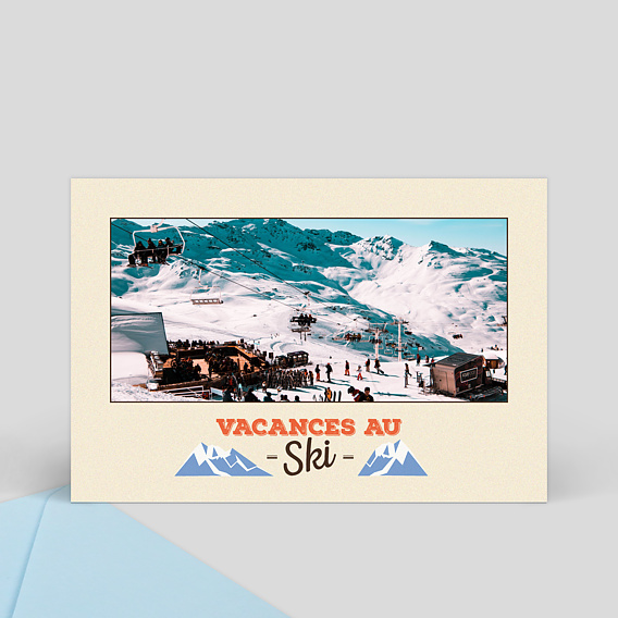 Carte Postale Montagnes vintage