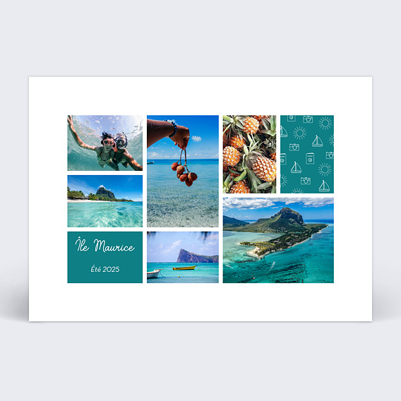Carte postale Motif Estival