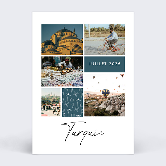 Carte Postale Motif Voyage