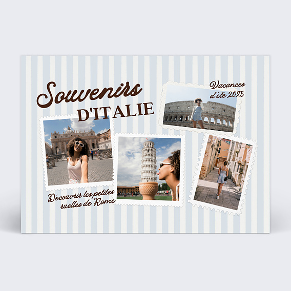 Carte postale Multi-timbres