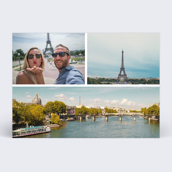 Carte postale Multiphoto 2-1 horizontale