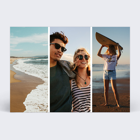 Carte postale Multiphoto 3 verticale