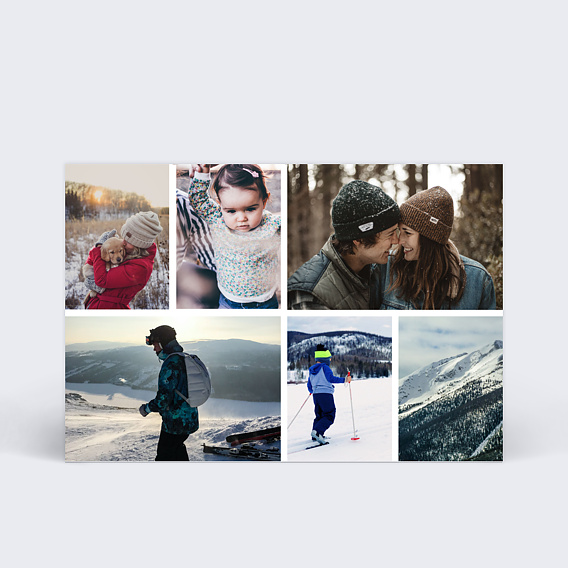 Carte postale Multiphotos 6 Photos Montagne
