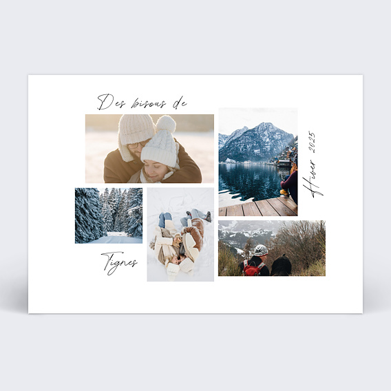 Carte postale Originalité Hiver