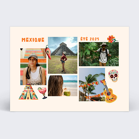 Carte postale Pêle Mêle Mexique
