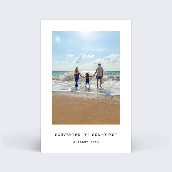 Carte Postale Polaroid Simple 