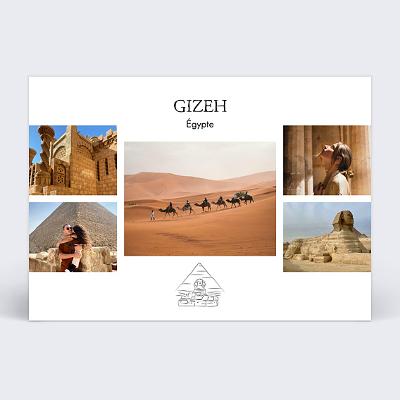 Carte postale Pyramide de Gyzeh