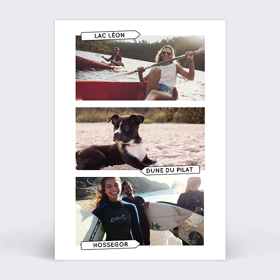 Carte postale Roadtrip pancartes