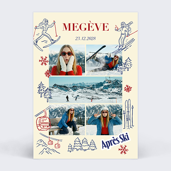Carte Postale Après Ski