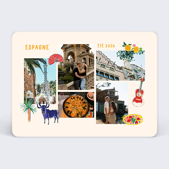 Carte Postale Pêle Mêle Espagne