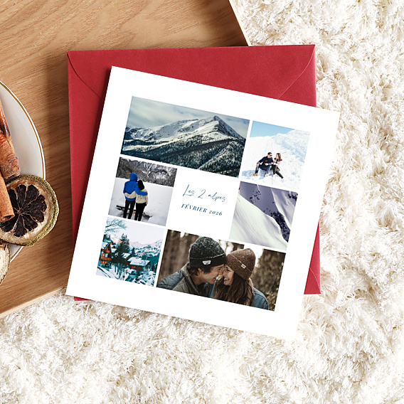Carte Postale Hiver Chic