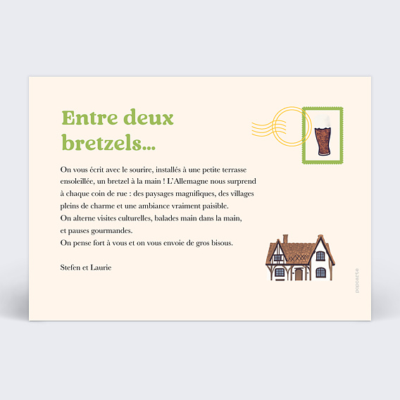 Carte postale Pêle Mêle Allemagne Verso