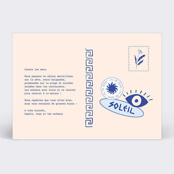 Carte postale Antiques Verso