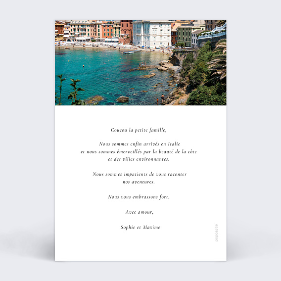 Carte postale Beauté des Paysages Verso