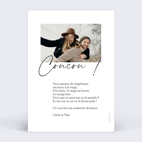 Carte postale Fraicheur Verso