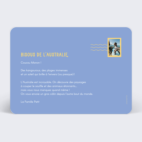 Carte postale Grand pêle-mêle Verso