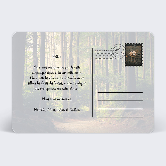 Carte postale Happy Times Mi Saison Verso