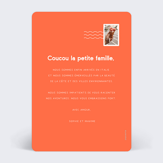 Carte postale Italie Illustrée Verso